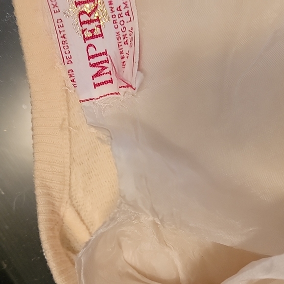 Beautiful cream, white beaded with pearls 1950s sweater. Angora and lambs wool - Picture 8 of 11